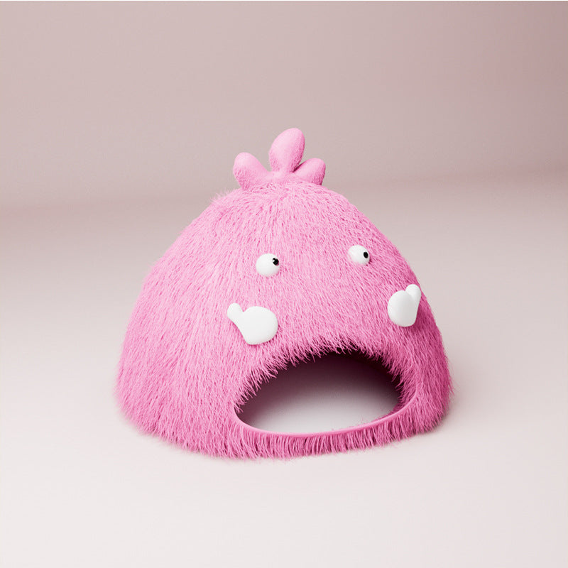 New Plush Monster Pet Bed for Winter Comfort
