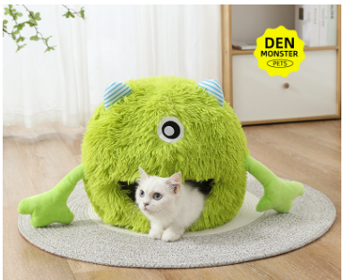 New Plush Monster Pet Bed for Winter Comfort
